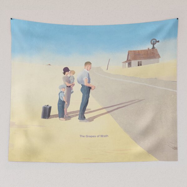Item preview, The Grapes of Wrath, John Steinbeck Literary Art for Book Lovers designed and sold by RedHillPrints.
