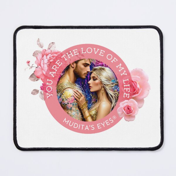 Item preview, Romantic " You are the love of my life" Divine Soft Soulmates Couple Sticker designed and sold by MuditasEyes.
