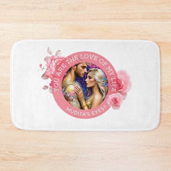 Item preview, Romantic " You are the love of my life" Divine Soft Soulmates Couple Sticker designed and sold by MuditasEyes.