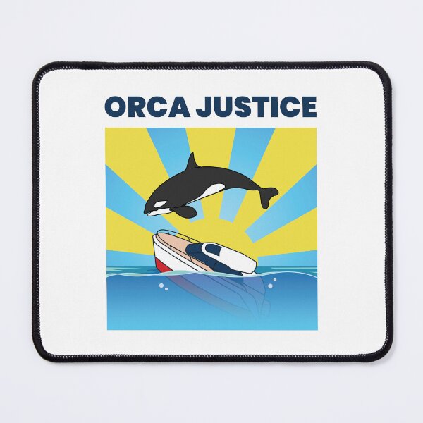 Item preview, Orca Justice Killer Whales Attack Yachts designed and sold by Maria Garcia.