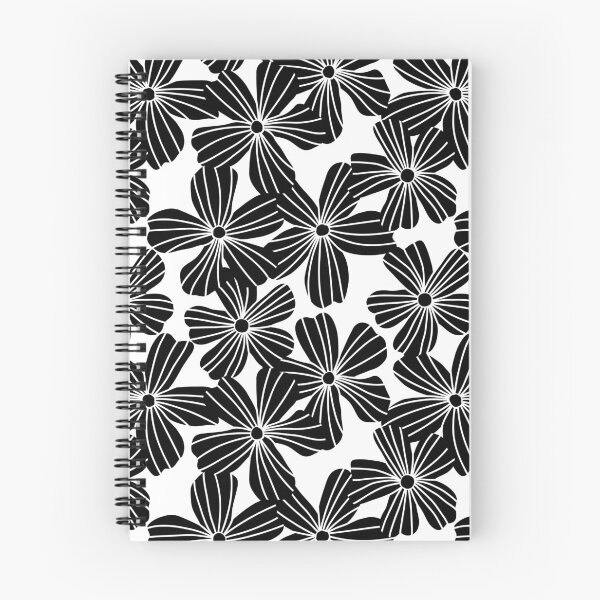 Item preview, Blooming Flower Blossoms Pattern (black/white) designed and sold by Design Minds Boutique.