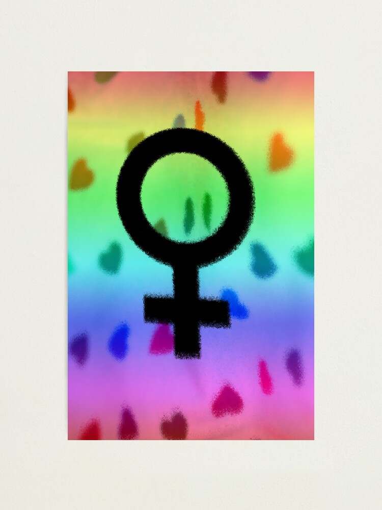Alternate view of Venus Rainbow Hearts Photographic Print