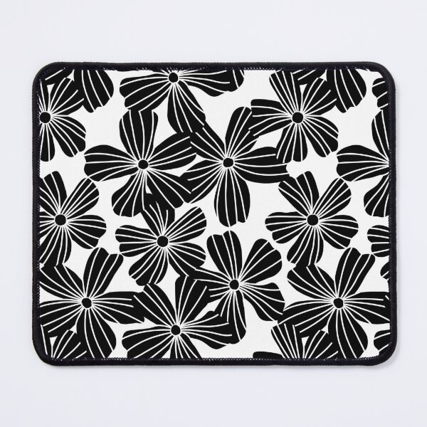 Item preview, Blooming Flower Blossoms Pattern (black/white) designed and sold by Design Minds Boutique.