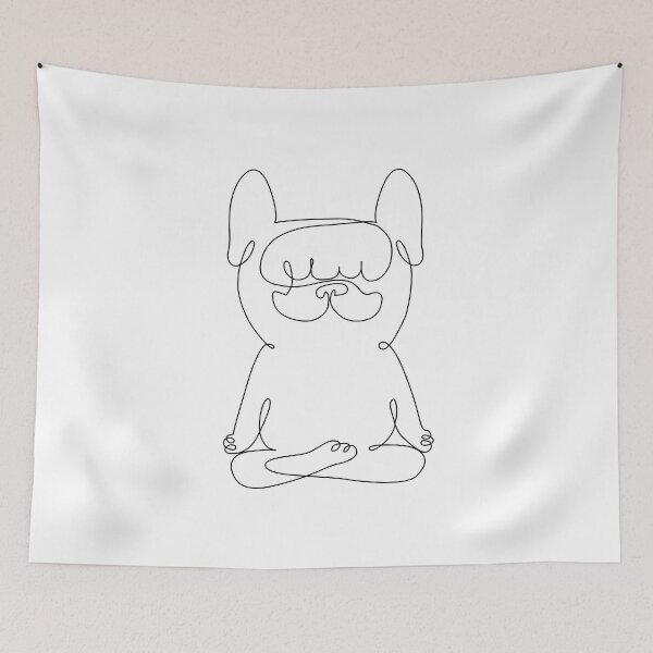 Item preview, One Line French Bulldog Easy Pose designed and sold by Huebucket.