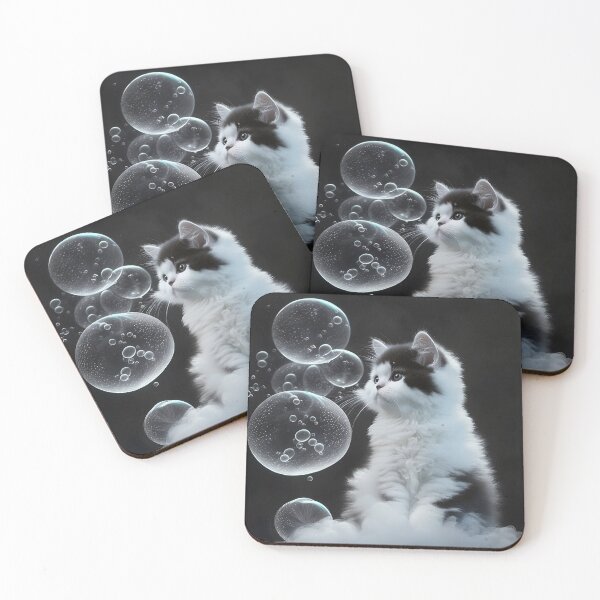 Item preview, Black and White Bubble Cat designed and sold by Imthenats Photography and Art.