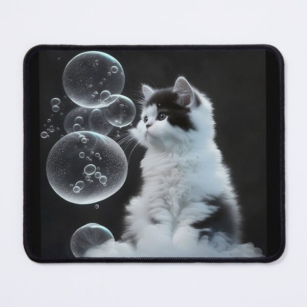 Item preview, Black and White Bubble Cat designed and sold by Imthenats Photography and Art.