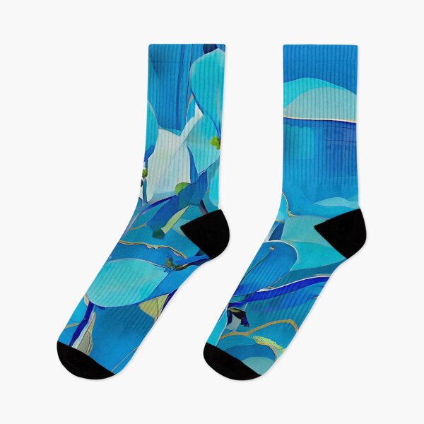 Item preview, Blue on Blue Leaf Abstract  designed and sold by Dana Roper.