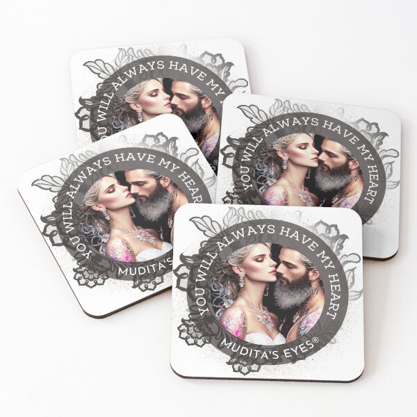 Item preview,  Romantic " You will always have my heart" Divine Elegant Soulmates Couple Sticker designed and sold by MuditasEyes.