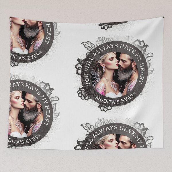 Item preview,  Romantic " You will always have my heart" Divine Elegant Soulmates Couple Sticker designed and sold by MuditasEyes.