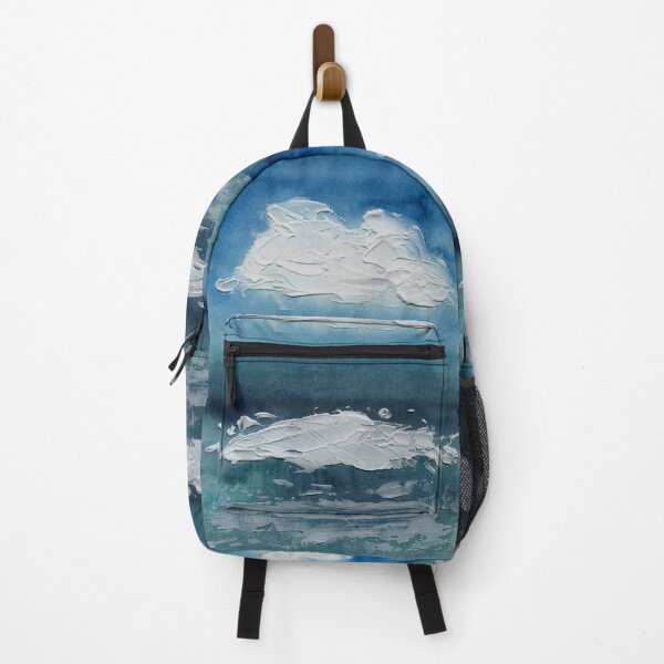 Item preview, Ocean Wave and a Cloud - Watercolor Painting designed and sold by Pattokarts.