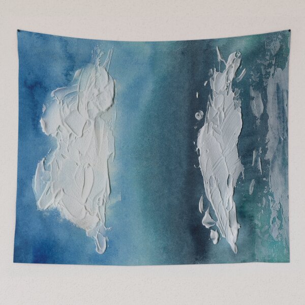 Item preview, Ocean Wave and a Cloud - Watercolor Painting designed and sold by Pattokarts.