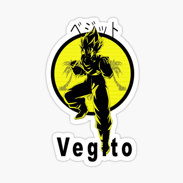 Goku Fusion Potara Fanart Sticker for Sale by SenzuBeanPlug