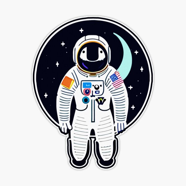 Astronaut Aesthetic Sticker Stickers Versatile Popular Stock Illustration  2285484779