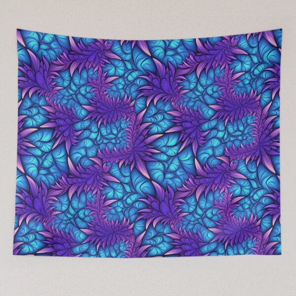 Item preview, Blue Purple Spikes Fractal Pattern designed and sold by Sturdust.