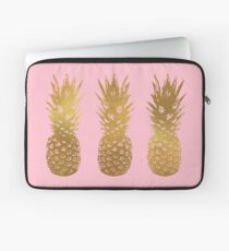 Pink and Gold Pineapple Laptop Sleeve