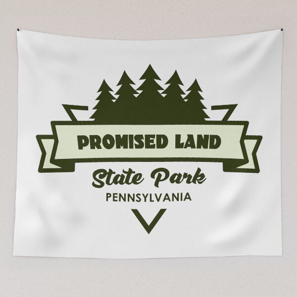Item preview, Promised Land State Park Pennsylvania Trees And Ribbon designed and sold by bivenart.