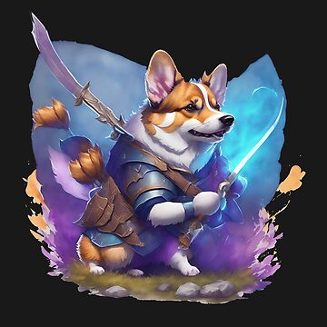 Wild wanderer Corgi Ranger, Fantasy cartoon dog