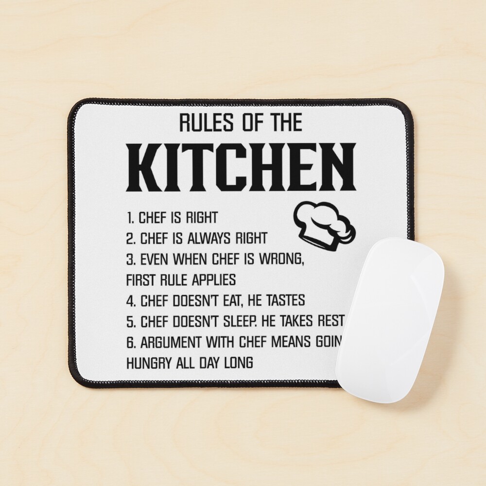 Rules Of The Kitchen Funny Chef Gifts For Women Men, National Personal Chef  Day Gifts For Kitchen Head Cook Staffs  Art Print for Sale by medroc