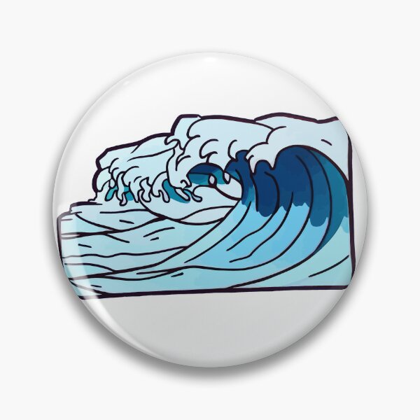 Item preview, Sinfonía de ondas estéticas: calcomanía cautivadora para camiseta que celebra la serena belleza de las olas oceánicas con una estética fascinante designed and sold by Koolzilla.