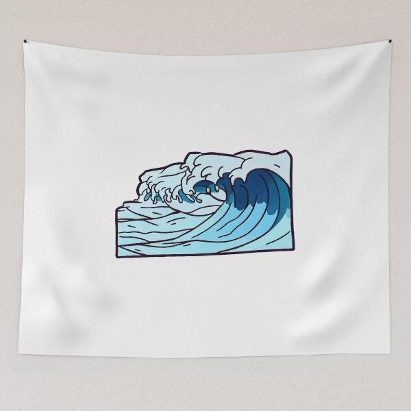 Item preview, Aesthetic Wave Symphony: Captivating T-Shirt Sticker Celebrating the Serene Beauty of Oceanic Waves in Mesmerizing Aesthetics designed and sold by Koolzilla.