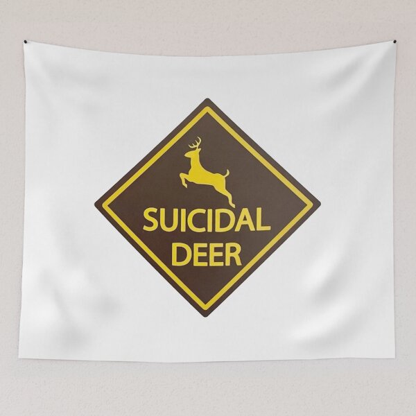 Item preview, Suicidal Deer Funny designed and sold by hastybarsh.