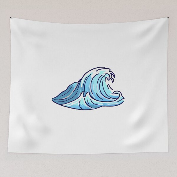 Item preview, Oceanic Serenity  Aesthetic Wave Symphony: Captivating T-Shirt Sticker Celebrating the Serene Beauty of Oceanic Waves in Mesmerizing Aesthetics designed and sold by Koolzilla.