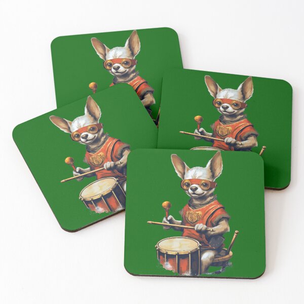 Item preview, Dog plays drums designed and sold by Stroka-AI-Art.