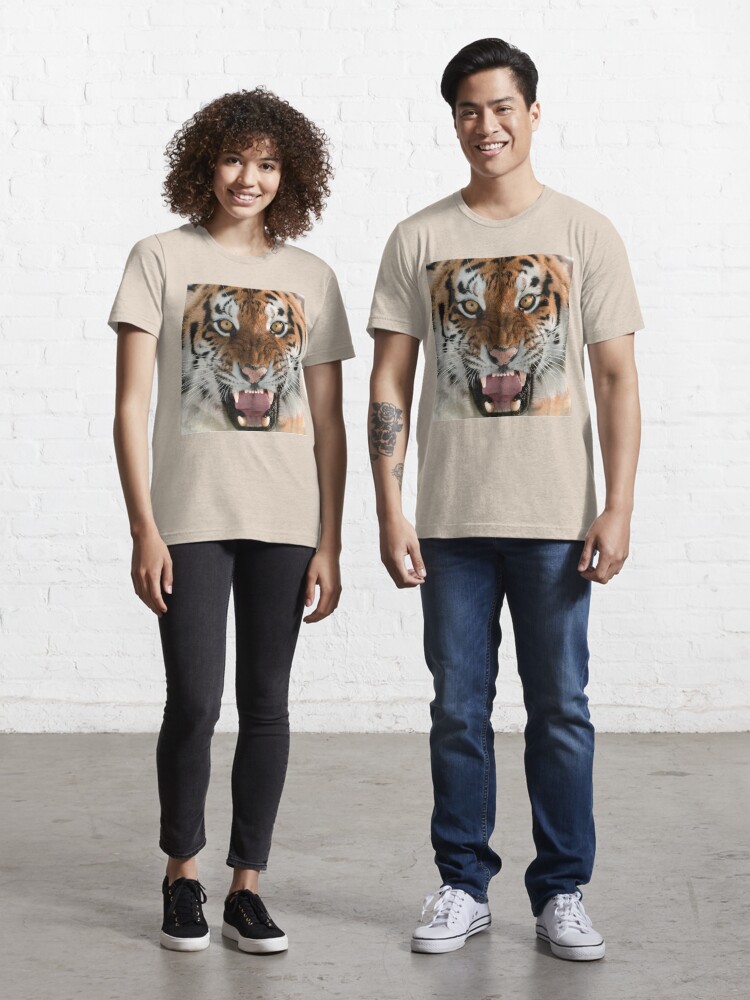 Tiger Fierce Face Glow' Men's T-Shirt