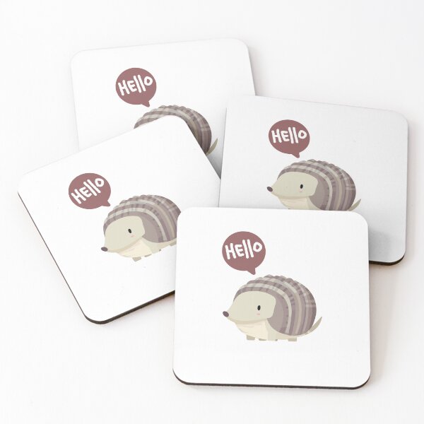 Item preview, Cute Armadillo 2 Hello designed and sold by HarshBrown.