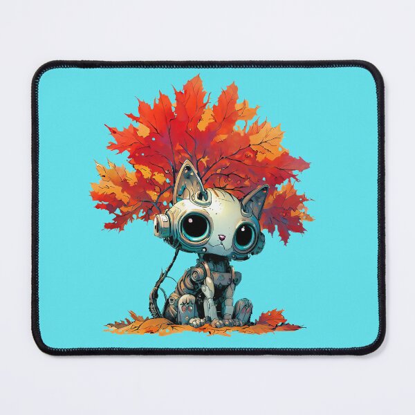Item preview, Robo-Cat In Autumn! designed and sold by kukamatsu.