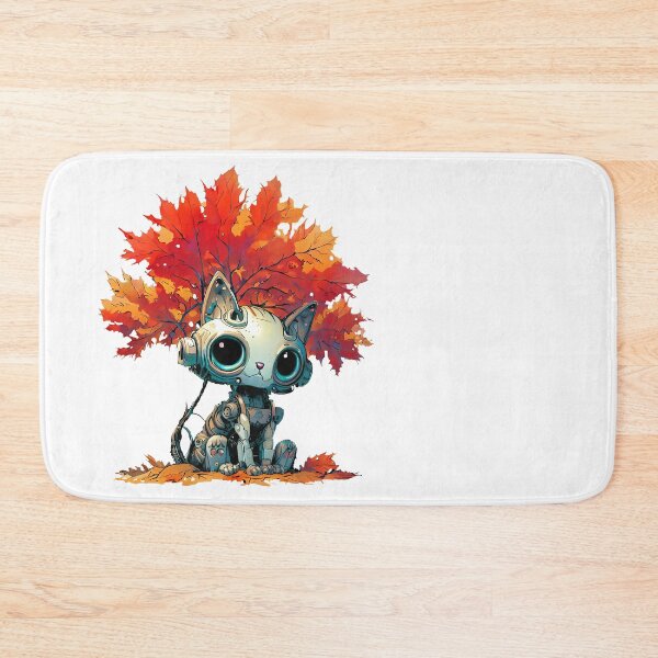 Item preview, Robo-Cat In Autumn! designed and sold by kukamatsu.