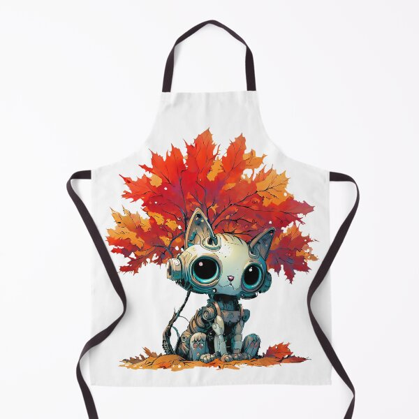 Item preview, Robo-Cat In Autumn! designed and sold by kukamatsu.