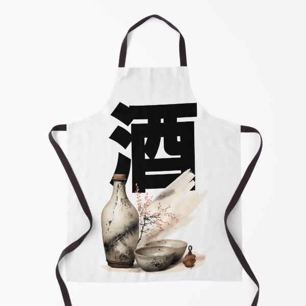 Item preview, "Ephemeral Elegance of 酒 (Sake) - Wabi-Sabi Art designed and sold by Rebel-Zone.