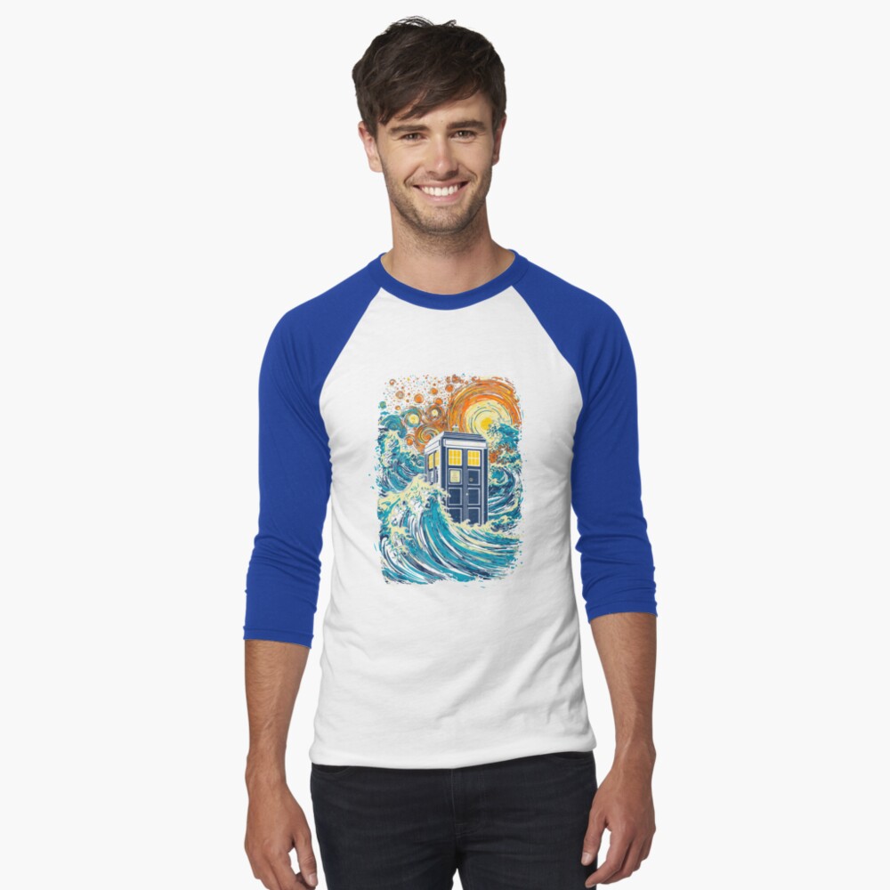 Item preview, Baseball ¾ Sleeve T-Shirt designed and sold by fredlevy-hadida.