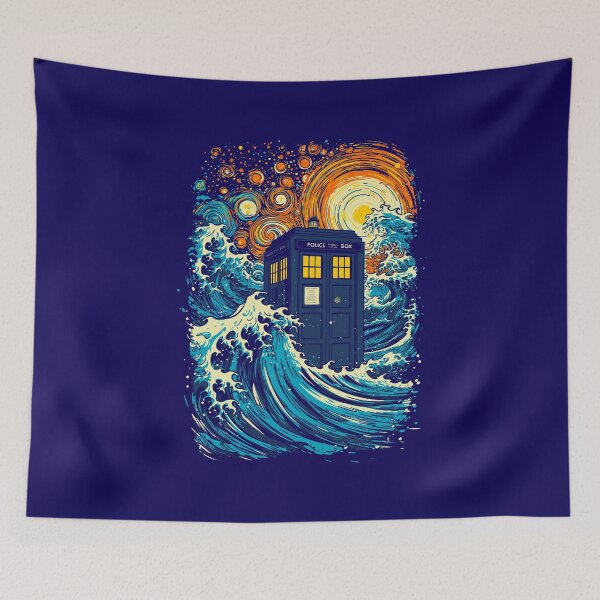 Item preview, The great kanagawa wave and the blue box designed and sold by kharma zero.