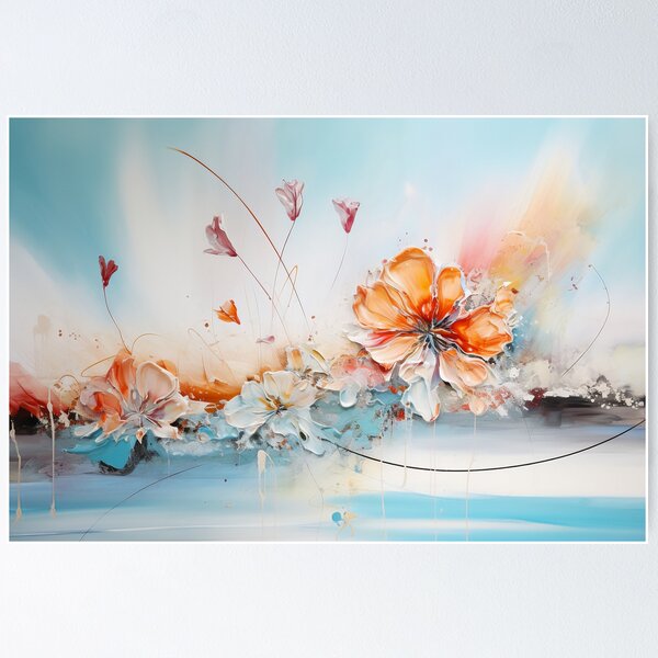 Flower Yoga Canvas Art Posters Abstract Print Painting On Canvas