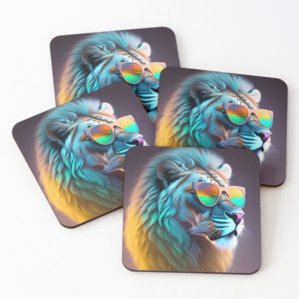 Item preview, Futuristic cool Lion Wearing Sunglasses designed and sold by Magical-bear.