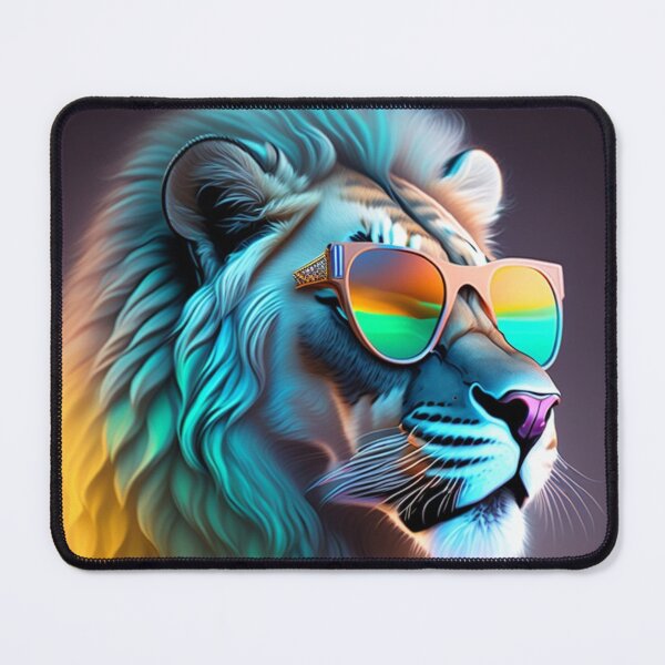 Item preview, Futuristic cool Lion Wearing Sunglasses designed and sold by Magical-bear.