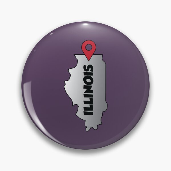 Item preview, Illinois state map location designed and sold by Donutlovers.