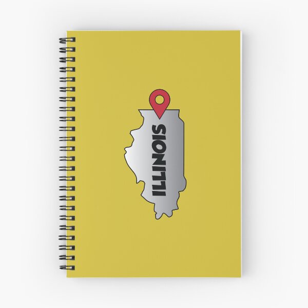 Item preview, Illinois state map location designed and sold by Donutlovers.