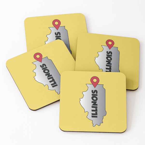 Item preview, Illinois state map location designed and sold by Donutlovers.