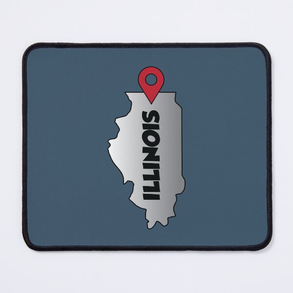 Item preview, Illinois state map location designed and sold by Donutlovers.