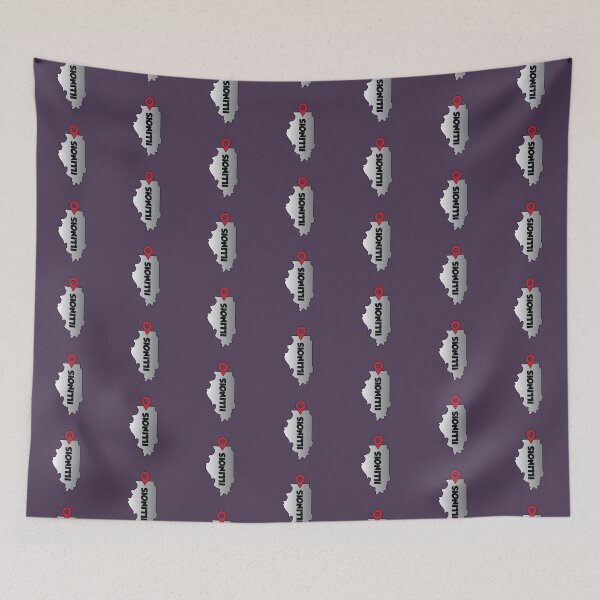 Item preview, Illinois state map location designed and sold by Donutlovers.