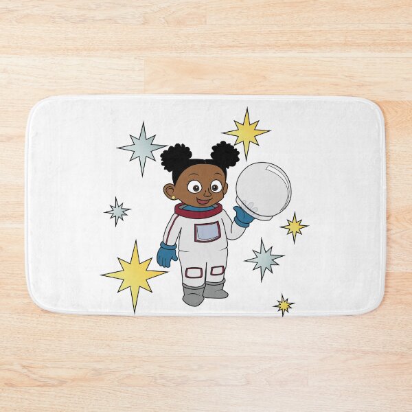Artikelvorschau, Astronautenmädchen (mit Afro-Puffs) und Sternen entworfen und verkauft von ThingsByNin.