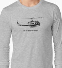 Huey Helicopter Graphic Long Sleeve T-Shirt