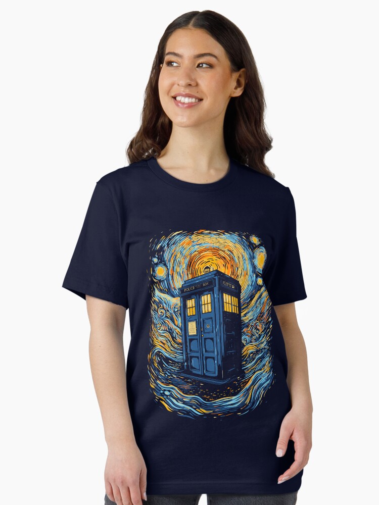 Thumbnail 1 of 7, Essential T-Shirt, Starry blue box designed and sold by fredlevy-hadida.