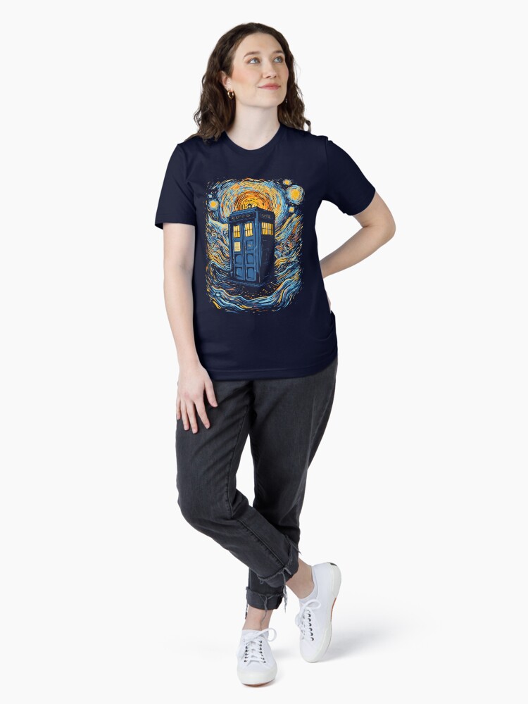Thumbnail 4 of 7, Essential T-Shirt, Starry blue box designed and sold by fredlevy-hadida.