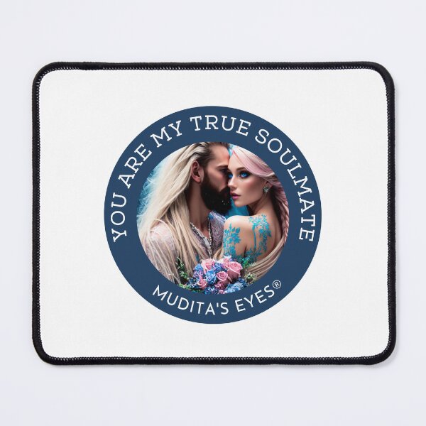 Item preview, Elegant " You are my true soulmate" Divine Romance Soulmates Couple Sticker designed and sold by MuditasEyes.