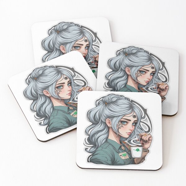 Item preview, barista girl with beautiful eye  designed and sold by Mo-rx.