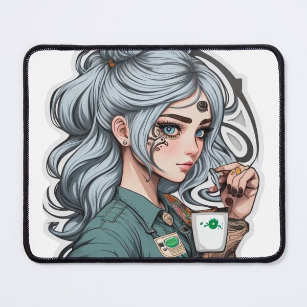 Item preview, barista girl with beautiful eye designed and sold by Mo-rx.
